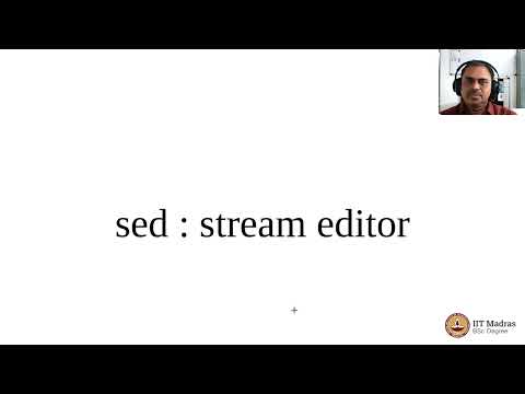 stream editor sed - stream editor sed