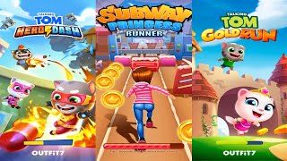Talking Tom Hero Dash Flash Tom vs Subway Princess Runner Lucy vs Tom Gold Run Princess Angela screenshot 3