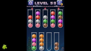 Color Ball Sort Puzzle - Level 59 | Color Puzzle Game Solution | Sonatgame