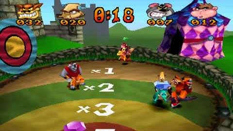 Crash Bash (PSX) - (Part 19) - (Warp Room 5) - (1/4) - (Trophy Challenges)