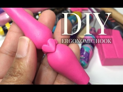 DIY Ergonomic Crochet Hook @heartsprinkle