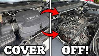 How To Remove Chevy Colorado & GMC Canyon Engine Cover