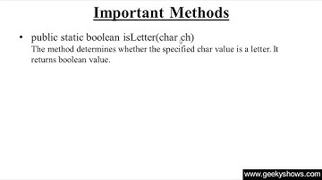 225. isLetter Method in Java Programming (Hindi)