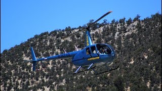 R44 Flight Over Big Bear Lake - Big Bear Airport Air Fair - Robinson Helicopter