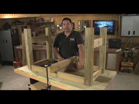 Southern Pine Picnic Table Project - YouTube