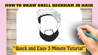 How to Draw Odell Beckham Jr Hair