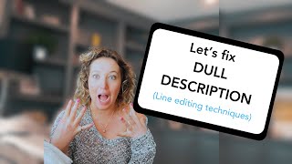 Line edit a book with me: Rule-of-three, specificity, show vs tell