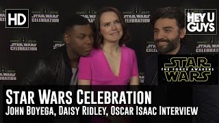 Daisy Ridley, John Boyega & Oscar Isaac Interview: Star Wars Celebration 2015