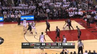NBA Playoffs: Jonas Valanciunas vs Miami Heat 05.05.2016 15Pts (Round 2 - Game 2)