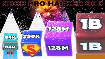 NOOB VS PRO VS HACKER VS GOD in Jelly Run 2048+ Big update 2024