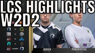LCS Highlights ALL GAMES Week 2 Day 2 Spring 2020 League of Legends Championship Series