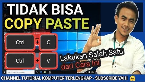 Cara Mengatasi Tidak Bisa Copy Paste di Windows 10 | PART 97 Komputer