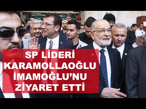 Tebrik ziyaretine giden SP Lideri Karamollaoğlu, İBB’de İmamoğlu ile görüştü.