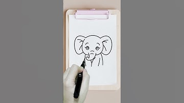 elephant drawing tutorial for kids #howtodraw #drawing #art #forkids #easydrawing #drawingtutorial
