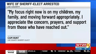 Wife of Lee County sheriff-elect arrested on domestic violence charge
