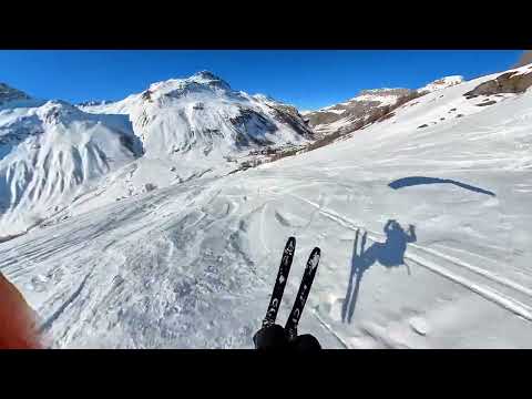 Ligne de speed à Val D'Isère