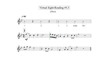 Virtual Sight Reading Level 4.5 (Oboe)
