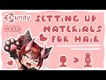How to Set up Hair Materials in Unity | VRChat Unity Tutorial