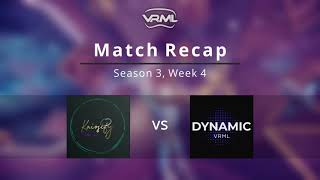 Echo Arena - VRML Match Recap - Kaiosify vs Dynamic (S3W4)