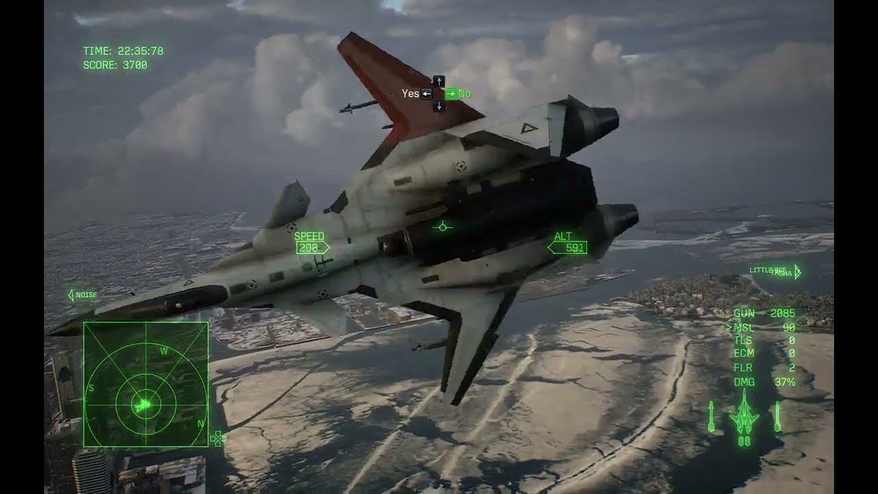 ACE COMBAT 8 ADFX-02 Morgan-Pixy vs Moon 11 BOSS FIGHT Ace Difficulty TLS Superiority (NO UPGRADES)