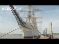 Japanese tall ship Kaiwo Maru in Richmond until Sunday for Ships to Shore Festival