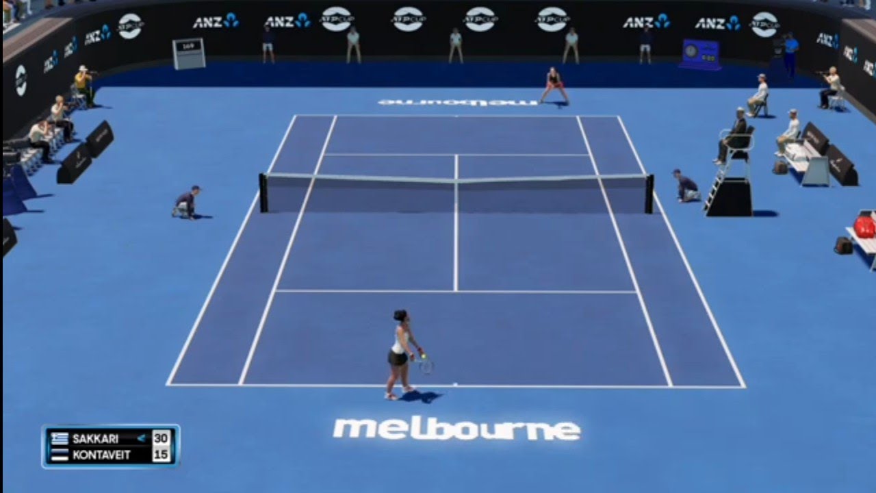 Maria Sakkari vs Anett Kontaveit WTA Melbourne Live Gameplay