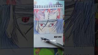 part 2 charactor itachi eyes draw 💝 #itachi #animedrawing #shorts #drawing #art #sketch