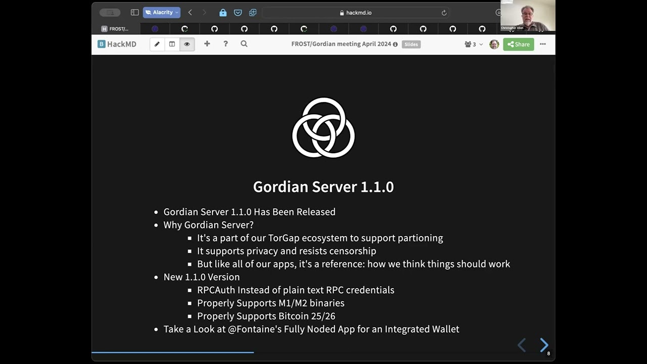 Gordian Developer Meeting: April FROST / Developer Meeting
