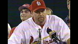 Mark McGwire post game speech after 62nd HR