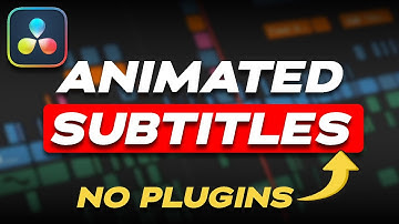 Animated Subtitles in DaVinci Resolve 20 | No Plug-ins!