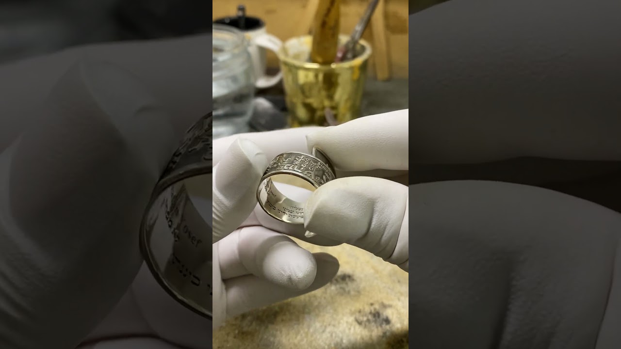 Kabbalah 72 Names of God Silver Ring