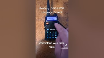 Baofeng UV5G/UV5R Language Change