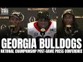 Georgia's Jordan Davis, Nakobe Dean & James Cook React to Bulldogs Winning National Championship