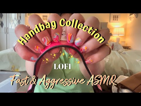 ASMR // Lo-Fi • Fast & Aggressive // Handbag 👜 Collection • Leather, Chains, Fabric, Zips!