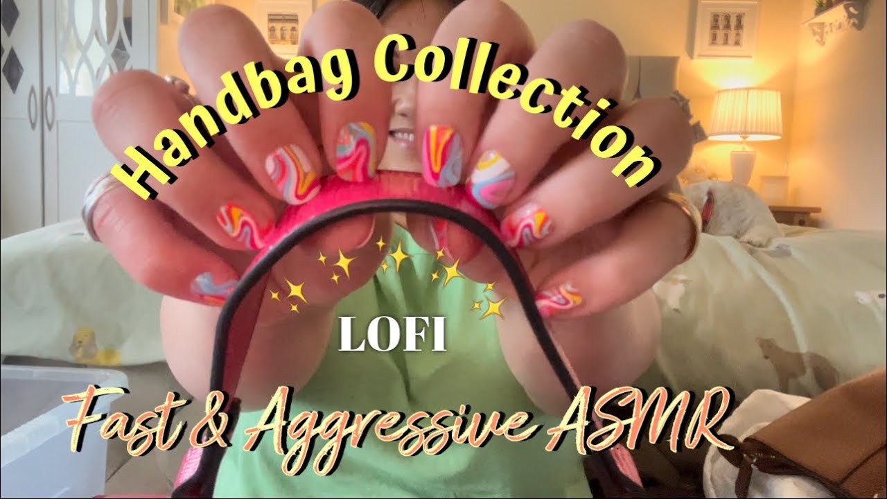 ASMR // Lo-Fi • Fast & Aggressive // Handbag 👜 Collection • Leather, Chains, Fabric, Zips!