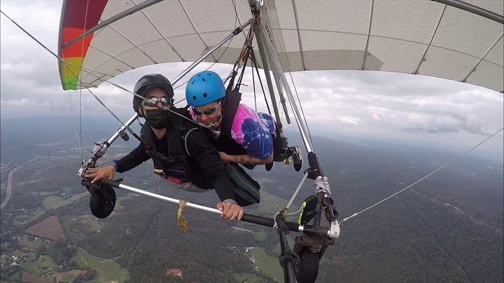 Beth Wiggins Tandem Hang Gliding at Lookout Mounta...