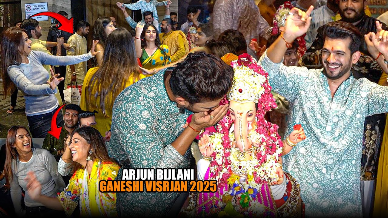 UNCUT- Arjun Bijlani’s Family Ganpati Visarjan Celebration | Nia’s Sweet Moments