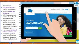 StudyCloud Product Demo 2020 (Concise) | E-Learning solutions for Maharashtra State Board | MSBSHSE screenshot 1