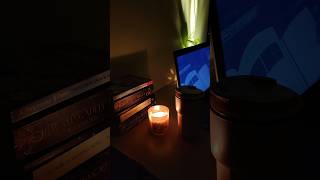 DESK SETUP🎧☕📖 |  aesthetic, cozy, pinterest✨ #study #minivlog