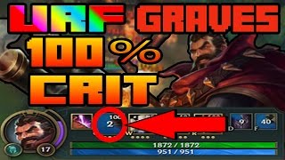 URF 2017 is BACK | GRAVES 100% Crit Build is Broken | League of Legends | Patch 7.4 | Patch 7.5