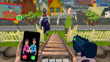 Dark Riddle New Updater 1.0.0 (MOD SKIN MOM SCHOOL AND POLICE MAN ICE SCREAM) Steam Gameplay!