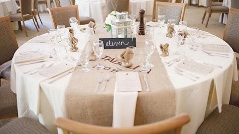 Burlap Wedding Table Runner