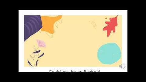 AUDIO VISUAL MATERIAL