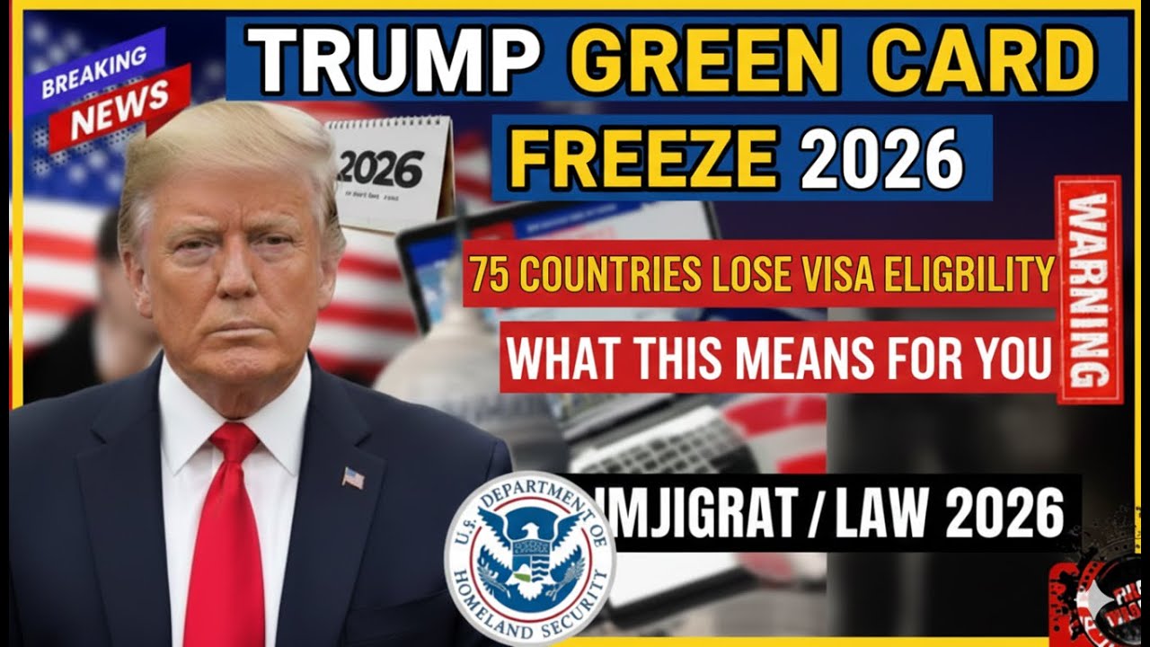 Trump Green Card Freeze 2026: 75 Countries LOSE Visa Eligibility | What This Means for You