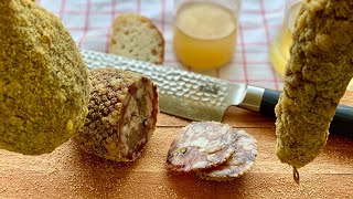 Homemade SALAMI WITHOUT salami casing  Italian Dry Sausage  Easy recipe without GUT like PITINA