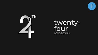 Number 24 Logo Design in PixelLab - PixelLab Logo Tutorials