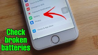 how to check broken batteries on iPhone @RePhone