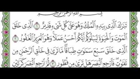 الجزء التاسع والعشرون من القرآن الكريم ماهر المعيقلي 🖤
