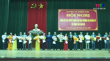 Hội nghị Công bố các quyết định của BTV Huyện ủy về công tác cán bộ