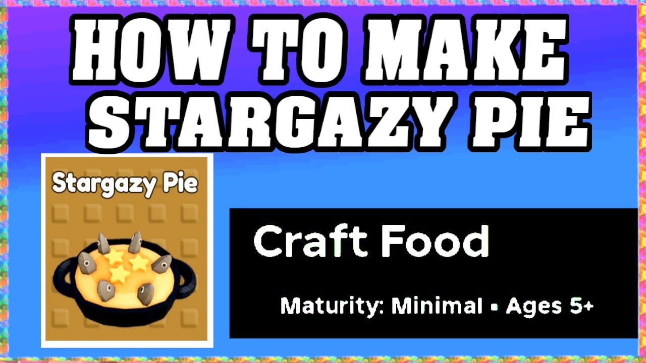 How To Make STARGAZY PIE in CRAFT FOOD ROBLOX [Unlock New Recipe] [walkthrough]